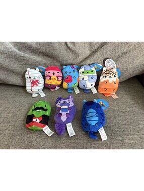 Cats vs Pickles Lot of 8 New With Tags 4” Bean Bag Plush